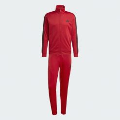 Dres Dayready. Czerwone komplety dresowe męskie Adidas, xl, bez wzorów, z dresówki. Za 252.99 zł.