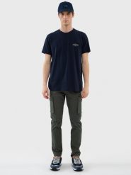 Koszulka męska bawełniana granatowa Vincer 403. Niebieskie t-shirty męskie BIG STAR, l, bez wzorów, z bawełny, bez kołnierzyka, bez ramiączek. Za 99.99 zł.