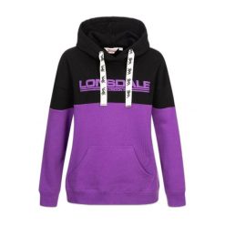 Bluza damska z kapturem Lonsdale Wardie. Czarne bluzy damskie Lonsdale, l, bez wzorów, z bawełny, klasyczne, bez ramiączek, z kapturem. Za 346.50 zł.