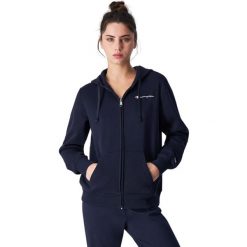Bluza damska Champion Full Zip Hoodie. Niebieskie bluzy damskie Champion, l, bez wzorów, bez ramiączek, bez kaptura. Za 239.00 zł.