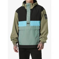 Kurtka przeciwdeszczowa Helly Hansen Play Anorak. Zielone kurtki męskie Helly Hansen, bez wzorów, sportowe, bez kaptura. Za 560.99 zł.
