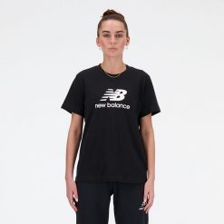 Koszulka damska New Balance WT41502BK – czarna. Czarne koszulki sportowe damskie New Balance, s, bez wzorów, z bawełny, bez ramiączek. Za 119.99 zł.