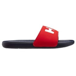 Klapki Helly Hansen H/H Slide 11714 597 czerwone. Czerwone klapki męskie bez wzorów, z materiału, bez zapięcia. Za 319.13 zł.