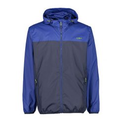 Kurtka przeciwdeszczowa męska CMP Rain Fix. Niebieskie kurtki męskie CMP, m, bez wzorów, sportowe, bez kaptura. W wyprzedaży za 139.99 zł.