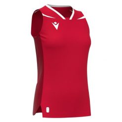 Damski tank top Macron Lily. Białe topy damskie Macron, bez wzorów, sportowe, bez kołnierzyka, bez ramiączek. Za 246.50 zł.