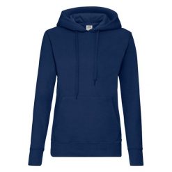 Bluza Damska Z Kapturem. Niebieskie bluzy damskie fruit of the loom, xl, bez wzorów, bez ramiączek, z kapturem. Za 104.99 zł.