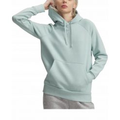 Bluza na co dzień Damska Under Armour Sportowa Dresowa Z Kapturem. Niebieskie bluzy damskie Under Armour, bez wzorów, z dresówki, casualowe, bez ramiączek, z kapturem. Za 239.00 zł.