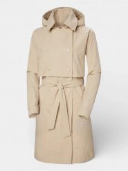 Płaszcz Damski Helly Hansen W Jane. Brązowe płaszcze damskie Helly Hansen, na jesień, l, bez wzorów, z poliesteru, eleganckie, bez kołnierzyka, bez kaptura. Za 1,099.00 zł.