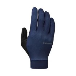 Długie rękawiczki Shimano Explorer FF Gel. Niebieskie rękawiczki męskie Shimano, bez wzorów, z elastanu. Za 224.00 zł.