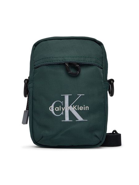 Calvin Klein Saszetka Bold Logo Nylon Slim Reporter LV04D3231G Zielony. Zielone saszetki i nerki męskie Calvin Klein, bez wzorów, z materiału. Za 249.99 zł.