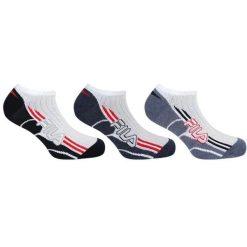 Fila 3-pack skarpety sneaker biały/granat 39-42. Białe skarpetki damskie Fila, bez wzorów. Za 136.99 zł.