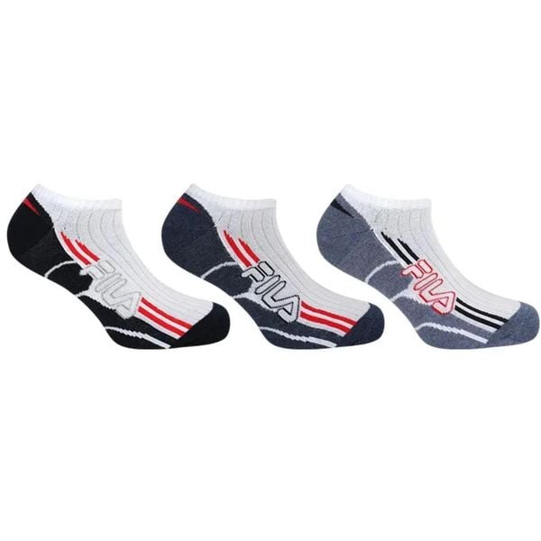 Fila 3-pack skarpety sneaker biały/granat 39-42. Białe skarpetki damskie Fila, bez wzorów. Za 38.99 zł.