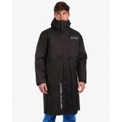 Narciarska kurtka przeciwdeszczowa Kilpi TEAM RAINCOAT-U. Czarne kurtki sportowe damskie Kilpi, na zimę, s, bez wzorów, bez ramiączek, bez kaptura, narciarskie. Za 938.45 zł.