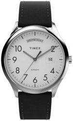 Zegarek Timex Zegarek TW2W68300 męski z datownikiem. Zegarki męskie Timex, bez wzorów. Za 349.00 zł.