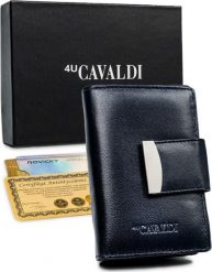 4U Cavaldi Portfel damski skórzany RFID stop Cavaldi pionowy zatrzask. Portfele damskie 4U Cavaldi. Za 129.00 zł.