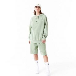 Bluza z kapturem New Era. Zielone bluzy damskie New Era, s, bez wzorów, z materiału, sportowe, bez ramiączek, z kapturem. Za 242.50 zł.