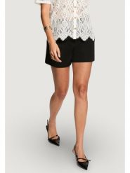 Morgan Szorty materiałowe 261-SHRIS.F Czarny Regular Fit. Czarne szorty damskie Morgan, bez wzorów, z materiału. Za 279.99 zł.