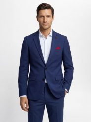 Finshley & Harding London kurtka modułowa Mężczyźni Slim Fit niebieski, 54. Niebieskie kurtki męskie Finshley & Harding London, m, bez wzorów, z syntetyku, biznesowe, bez kaptura. Za 699.95 zł.