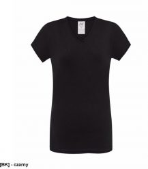 JHK - Bluzka damska typu V-Neck czarny S. Czarne bluzki damskie JHK, s, bez wzorów, bez kołnierzyka, bez ramiączek. Za 15.81 zł.