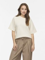 Vila bluza z krótkim rękawem Kobiety biały, XS. Białe bluzy damskie Vila, xs, bez wzorów, bez ramiączek, bez kaptura. Za 199.95 zł.