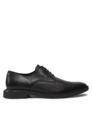 HUGO Półbuty Gryff 50536212 Czarny. Czarne buty wizytowe męskie Hugo, bez wzorów, ze skóry, bez obcasa, bez zapięcia. Za 549.99 zł.