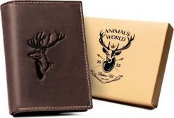 Always Wild Duży, pionowy portfel męski ze skóry naturalnej - Always Wild NoSize. Portfele męskie Always Wild, bez wzorów, ze skóry. Za 96.19 zł.