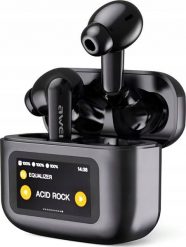 Słuchawki Awei AWEI Bluetooth 5.4 T56 ANC TWS headphones + docking station black/black. Czarne słuchawki bezprzewodowe Awei. Za 338.20 zł.