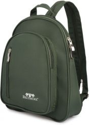 Plecak plecaczek damski mały lekki dwukomorowy wodoodporny elegancki ciemno-zielony Beltimore R37. Zielone plecaki damskie Beltimore, bez wzorów, eleganckie. Za 99.83 zł.