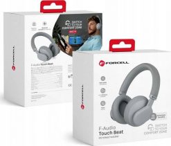 Słuchawki ForCell FORCELL F-AUDIO słuchawki bezprzewodowe nagłowne ANC Touch Beat szare. Szare słuchawki bezprzewodowe ForCell. Za 99.63 zł.