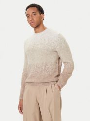 Guess Sweter M5BR39 Z0932 Beżowy Regular Fit. Brązowe swetry męskie Guess, m, z aplikacjami, z syntetyku, bez kołnierzyka, bez ramiączek. Za 379.99 zł.