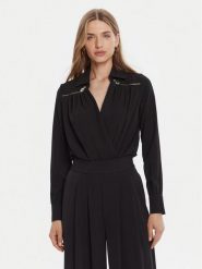Rinascimento Body CFC0126182003 Czarny Regular Fit. Czarne body Rinascimento, bez wzorów, z syntetyku. Za 389.99 zł.