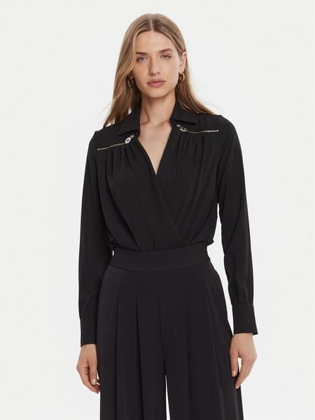 Rinascimento Body CFC0126182003 Czarny Regular Fit. Czarne body Rinascimento, bez wzorów, z syntetyku. Za 229.99 zł.