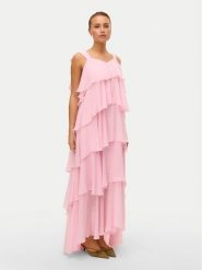 Vero Moda Sukienka wieczorowa Felicia 10331377 Różowy Regular Fit. Czerwone sukienki damskie Vero Moda, s, bez wzorów, z syntetyku, wizytowe, bez kołnierzyka, bez ramiączek. Za 269.99 zł.