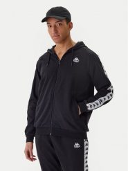 Kappa Bluza Banda Zamin 3 331U3ZW Czarny Regular Fit. Czarne bluzy męskie Kappa, m, bez wzorów, z bawełny, bez ramiączek, bez kaptura. Za 229.99 zł.
