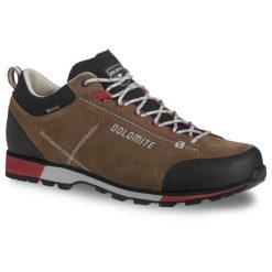Buty trekkingowe męskie Dolomite Cinquantaquattro Hike Low Evo GTX. Szare buty zimowe męskie Dolomite, bez wzorów, bez obcasa, bez zapięcia. W wyprzedaży za 790.00 zł.