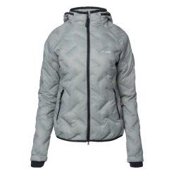 Pikowana Kurtka Damska Huel PrimaLoft. Szare kurtki sportowe damskie ELBRUS, m, bez wzorów, z materiału, bez ramiączek, z kapturem, trekkingowe, primaloft. Za 876.71 zł.