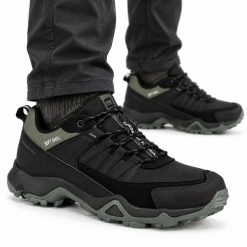 Buty męskie sportowe trekkingowe DK SPIDER SOFTSHELL. Czarne trekkingi męskie DK, z jeansu, bez zapięcia. Za 209.00 zł.