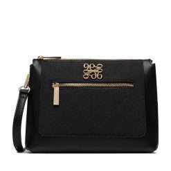 Torebka Nine West. Czarne listonoszki damskie Nine West, bez wzorów, bez dodatków. Za 249.99 zł.