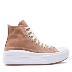 Trampki Converse. Brązowe trampki i tenisówki damskie Converse, bez wzorów, bez zapięcia. Za 259.99 zł.