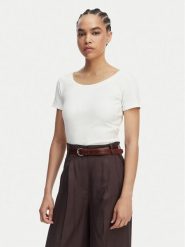 Weekend Max Mara Bluzka Multig 2615941122 Biały Regular Fit. Białe bluzki damskie Weekend Max Mara, m, bez wzorów, z bawełny, bez kołnierzyka, bez ramiączek. Za 369.99 zł.