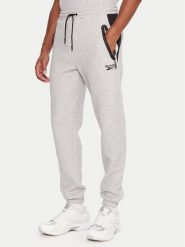 Reebok Spodnie dresowe RK25145CCM Szary Regular Fit. Szare spodnie sportowe męskie Reebok, l, bez wzorów, z bawełny. Za 299.99 zł.