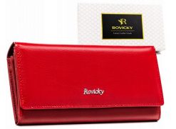 Duży portfel damski ze skóry naturalnej i ekologicznej — Rovicky. Portfele damskie ROVICKY, ze skóry. Za 61.99 zł.
