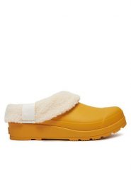 Hunter Klapki WFF1000RSP Żółty. Żółte klapki damskie Hunter, bez wzorów, z tworzywa sztucznego, bez obcasa, bez zapięcia. Za 419.99 zł.