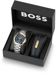Zegarek Boss BOSS 1570191 zegarek męski szary 41 mm. Szare zegarki męskie Boss, bez wzorów. Za 945.56 zł.