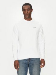 Calvin Klein Bluza Linear Box Logo K10K114259 Biały Regular Fit. Białe bluzy męskie Calvin Klein, l, bez wzorów, z bawełny, bez ramiączek, bez kaptura. Za 249.99 zł.