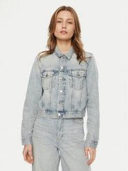 Calvin Klein Jeans Kurtka jeansowa 90's J20J224544 Niebieski Regular Fit. Niebieskie kurtki damskie Calvin Klein Jeans, l, bez wzorów, z bawełny, bez kaptura. Za 299.99 zł.