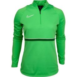 Bluza sportowa damska Nike Dri-Fit Academy. Zielone bluzy damskie Nike, bez wzorów, sportowe, bez ramiączek, bez kaptura. Za 123.69 zł.