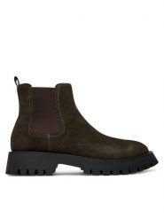 Guess Sztyblety FMTGOM SUE10 Brązowy. Brązowe botki męskie Guess, z aplikacjami, ze skóry, bez obcasa, bez zapięcia. Za 679.99 zł.