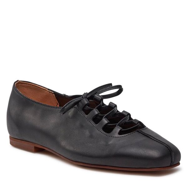 Półbuty Balagan. Czarne półbuty damskie BALAGAN, bez wzorów, bez obcasa, na płaskiej podeszwie, bez zapięcia. Za 379.99 zł.