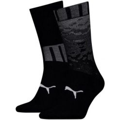 Skarpety Puma Sock 2 szt. Czarne skarpetki 43-46. Czarne skarpetki damskie Puma, bez wzorów, z bawełny. Za 124.99 zł.